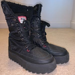 Pajar Black Platform Boots